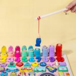 Trening MÓZGU Montessori RYBKI literki cyfry samochód - karetka pogotowia - obrazek 6