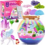 Zestaw Kreatywny Magiczne Terrarium Jednorożca DIY z Podświetleniem LED Duże