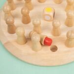DREWNIANE SZACHY PAMIĘCIOWE GRA PLANSZOWA CHESS - obrazek 8