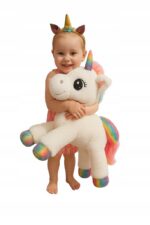 JEDNOROŻEC PLUSZOWY UNICORN MASKOTKA KOŃ BARDZO DUŻY biały - obrazek 10