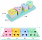 Układanka sorter kształty i kolory MONTESSORI - obrazek 4