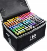 MARKERY MAZAKI ALKOHOLOWE MANGA ZESTAW 168SZT ORGANIZER + TORBA + SZELKI - obrazek 2