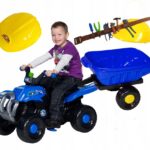 QUAD TRAKTOR + PRZYCZEPKA+KASK+GRATISY CAŁY ZESTAW