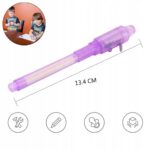 NIEWIDZIALNY MAGICZNY DŁUGOPIS UV LED MAZAK - obrazek 4