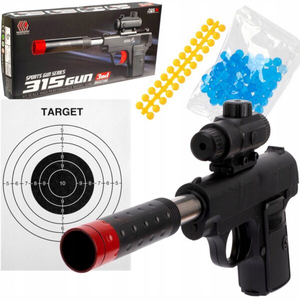 KARABIN PISTOLET NA KULKI +TARCZE + KULKI WODNE