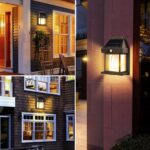 LAMPA SOLARNA LED LATARNIA KINKIET ŚCIENNY Z CZUJNIKIEM RUCHU I ZMIERZCHU - obrazek 5