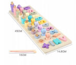 Trening MÓZGU Montessori Puzzle CYFERKI DREWNO - obrazek 3