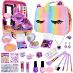 DUŻY ZESTAW KOSMETYKÓW DO MAKIJAŻU PAZNOKCI MAKE UP DLA DZIECI KUFEREK XXL
