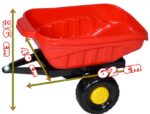 OGROMNY TRAKTOR NA PEDAŁY Z PRZYCZEPKĄ + KASK - obrazek 7