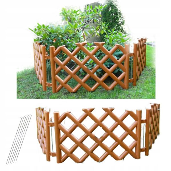 POLSKI Płotek ogrodowy 3,5m wys 45 cm 4 kolory PŁOT + SZPILKI GRATIS
