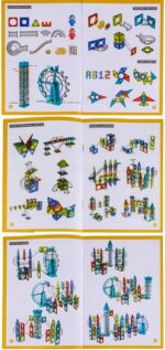 KLOCKI MAGNETYCZNE KONSTRUKCYJNE ŚWIECĄCY TOR 3D MAGNETIC EDUKACYJNE STEM - obrazek 4