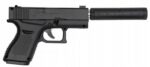 PISTOLET METALOWY GLOCK REPLIKA + TŁUMIK + KULKI 800 + MPK-C43-1+ GRATIS - obrazek 7