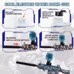 KARABIN PISTOLET MP AUTOMAT DEAGLE KULKI ŻELOWE AK47 KAŁASZNIKOW + akumulat - obrazek 4