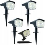 LAMPA SOLARNA Z CZUJNIKIEM RUCHU SUPER MOCNA 53 led 3- TRYBY PRACY - 4 szt