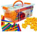 Klocki konstrukcyjne rurki słomki konstrukcyjne patyczki 800 el Straws - obrazek 9