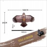 Odstraszacz Ptaków sokół Latawiec + MASZT FLAGOWY 5m + KRĘTLIK -PREMIUM - obrazek 5