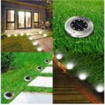 Lampki SOLARNE GRUNTOWE Disk Light 8 SZT - obrazek 10