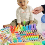 Trening MÓZGU Montessori RYBKI literki cyfry
