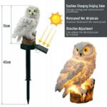 Lampa solarna sowa LED duża Wodoodporna ogrodowa - obrazek 3