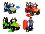 SAMOCHÓD TERENOWY JEEP NA PEDAŁY+ PRZYCZEPA+ŁOPATA - obrazek 7