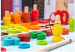 UKŁADANKA MONTESSORI KLOCKI PUZZLE DREWNIANE Trening MÓZGU RYBKI literki - obrazek 6