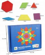UKŁADANKA MONTESSORI KLOCKI PUZZLE DREWNIANE 155EL - obrazek 6