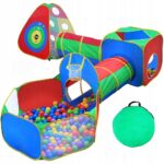 NAMIOT DLA DZIECI 2 TUNELE 5w1 SUCHY BASEN - obrazek 3