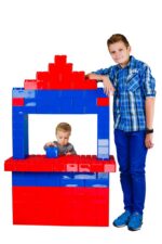 Polskie MEGA Klocki GIGANTY cegły + kółka 103 el. - obrazek 5