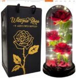 WIECZNA RÓŻA LED + Złota Róża LOVE! PREZENT Dzień Kobiet/Walentynki/Matki - obrazek 5