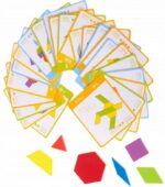UKŁADANKA MONTESSORI KLOCKI PUZZLE DREWNIANE 155EL - obrazek 4