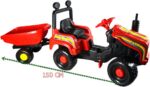 OGROMNY TRAKTOR NA PEDAŁY Z PRZYCZEPKĄ + KASK - obrazek 2