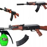 KARABIN PISTOLET KAŁASZNIKOW AK47 + KULKI