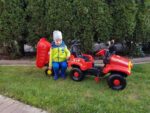 SAMOCHÓD TERENOWY JEEP NA PEDAŁY+ PRZYCZEPA+ŁOPATA - obrazek 10