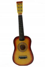 GITARA DREWNIANA AKUSTYCZNA 6 STRUNOWA DLA DZIECI COFFEE 60 CM - obrazek 2