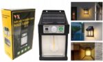 LAMPA SOLARNA LED LATARNIA KINKIET ŚCIENNY Z CZUJNIKIEM RUCHU I ZMIERZCHU