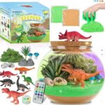 LAMPKA NOCNA LED Kula Terrarium Świecąca LED Z Dinozaurem Eksperymenty